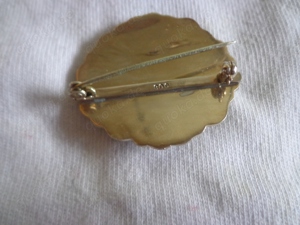 alte Silberbrosche Bild 2