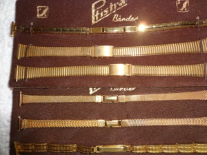 Metallbänder für Damenuhr Edelstahl u. Goldfarben Bild 2