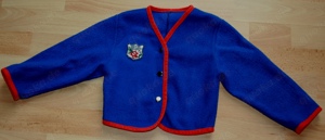 Blaue Fleece-Weste - Größe 74 - 80 - Strick-Jacke