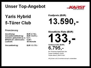 Toyota Yaris Hybrid 5-Türer Club TOP KM 12190 Bild 2