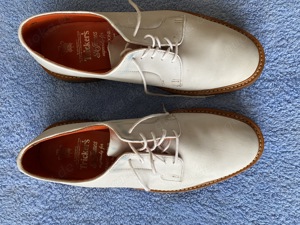 Original Tricker s Schuhe, weiß, Größe UK10,5. EU 44,5