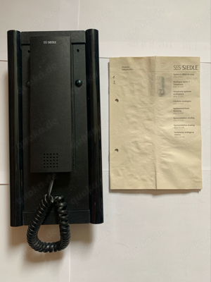 SSS Siedle Türsprechanlage Systemtelefon HTA711-01 schwarz