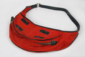 Schubra vintage Bauchtasche Skitasche Wandertasche Gürtel-Hüfttasche rot Gr.L 70er  