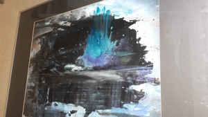 Ri Meuser von Eschmar Gemälde - Kunstwerk   Mono Sgraffito von Ri Meuser von Eschmar Bild 2