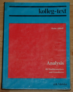 Buch "Analysis" - Mathematik - Nachhilfe - Oberstufe Gymnasium