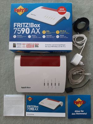 AVM FRITZ!Box 7590 AX V2 | WLAN Router WiFi 6 | DE-Version bis 2.400 Mbit s