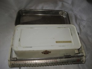 alte Stube Küchenwaage 10 kg mit Feintarierung Babywaage Antik Bild 5