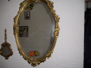 Spiegel mit Engel und Handspiegel Bild 3