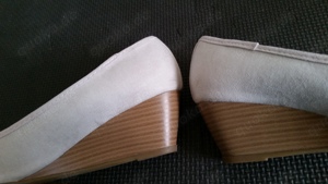Schuhe Keilpumps, Gr. 36, beige, gebraucht, 3x getragen Bild 8