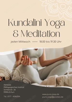 Kundalini Yoga Kurs ab 05.06.24 in Erfurt, Schillerstr. 26!
