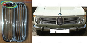Front center grill BMW 2002 by stainless steel new