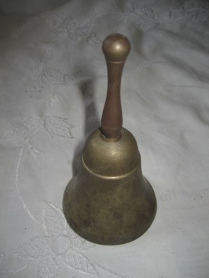 Tischglocke Messing Tischklingel Schelle Glocke Vintage Bild 1