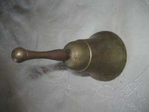Tischglocke Messing Tischklingel Schelle Glocke Vintage Bild 3