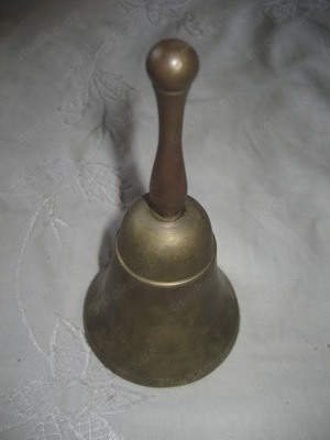 Tischglocke Messing Tischklingel Schelle Glocke Vintage Bild 2