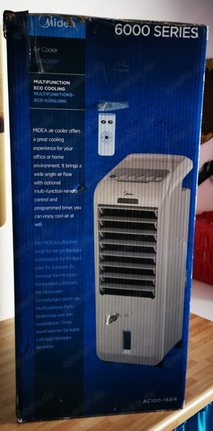 Midea AC100-16BR Luftkühler mit Wasserkühlung (kein Abluftschlauch) Bild 5