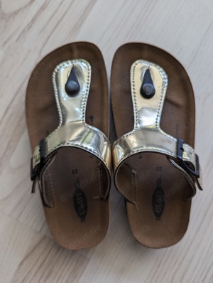 Schuhe Gr. 31 - Zehentrenner Schläppchen wie Birkenstock  Bild 1