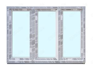 Kunststofffenster, neu auf Lager abholbar 180x130 cm 3-flg. 3- Fach Verglasung