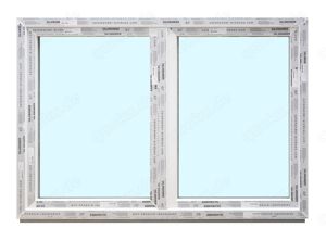 Kunststofffenster, Fenster auf Lager abholbar 175x120 cm 2-flg. 3- Fach Verglasung