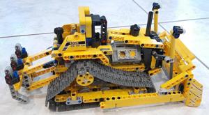 Lego-Technic Bulldozer Grabenbagger 42028, 2 in 1 Modell, wie neu Bild 5