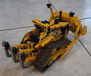 Lego-Technic Bulldozer Grabenbagger 42028, 2 in 1 Modell, wie neu Bild 4