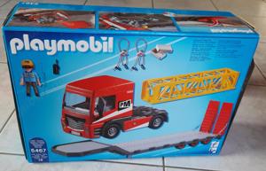 Playmobil Schwerlasttransporter Tieflader Lastwagen 5467 City action, wie neu Bild 3