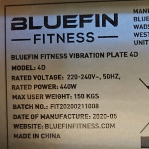 Bluefin Vibrationsplatte 4D Bild 2