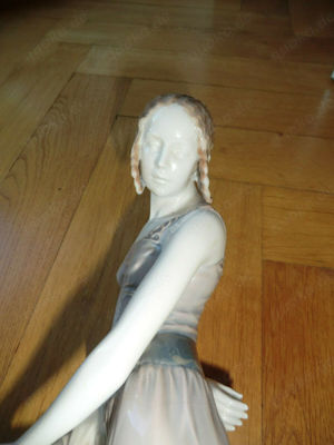 Rosenthal Jugendstil Mädchen Figur, ca 38cm hoch Bild 5