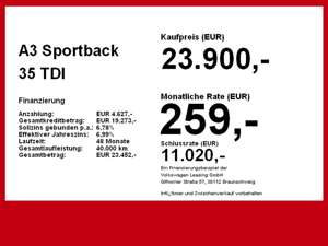 Audi A3 Sportback 35 TDI Business virtual App ACC SportFW Bild 4