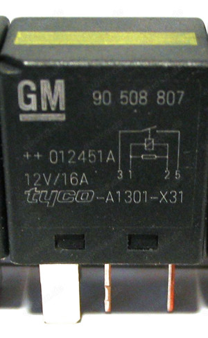 2 Stück - Original GM Opel Relais Nr. 90508807   Tyco-A1301-X31 - 12V 16A Bild 2