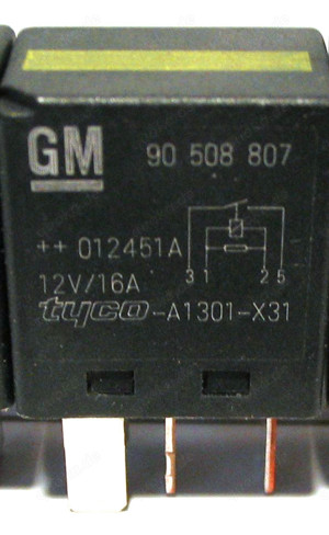 1 Stück - Original GM Opel Relais Nr. 90508807   Tyco-A1301-X31 - 12V 16A