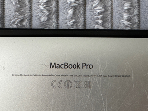 Macbook Pro A1398  15 Zoll i7 2,5 GHz 16 GB  500GB Mitte 2014 mit Fehler Bild 5