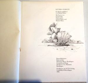 Michael Mänz_Lettres D amour, Kunstbuch signiert von 1981 Bild 10
