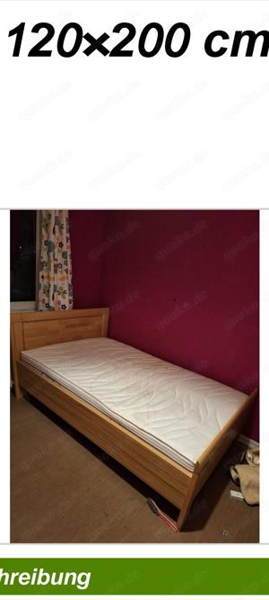Extra angefertigtes Bett 120 200 cm Bild 1