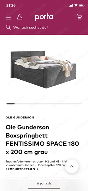 Boxspringbett Ole Gunderson 180x200cm mit Bettkasten Bild 1