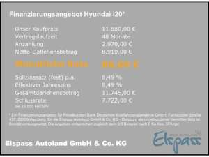 Hyundai i20 Select KLIMAANLAGE MULTIFUNKTIONSLENKRAD AUX USB Bild 2