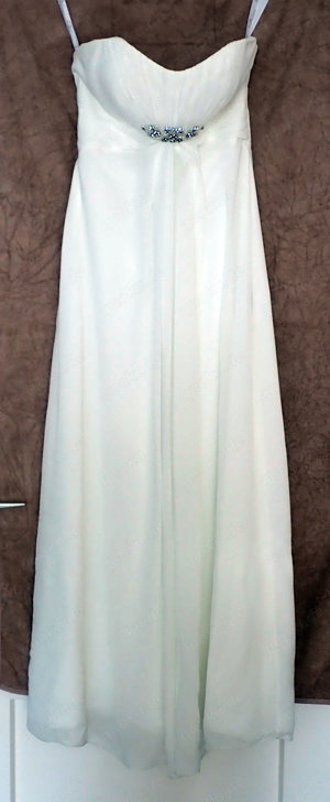 Brautkleid mit Unterrock und kleinen Umhang Schleier Größe 34 Bild 4