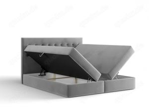 Boxspringbett mit Topper und Zwei Bettkästen für Extra-Stauraum Bild 2