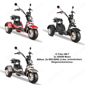 Coco Bike E-Scooter E-Trike HM7 4000W 2x20AH Akkus Bild 1