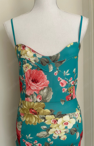 2 tlg.   Damen Sommer Kleid Blumen Muster , Schuhe Pumps  Bild 2