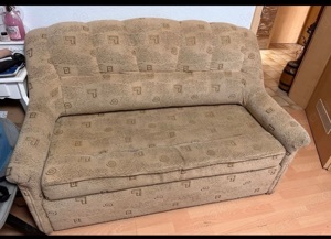 Sofa und Sessel beide mit Schlaffunktion und Bettkasten zu Verschenken  Bild 1