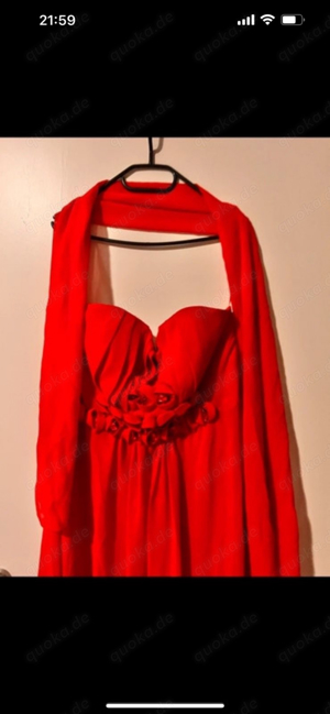 Damen abendkleid rot Bild 3