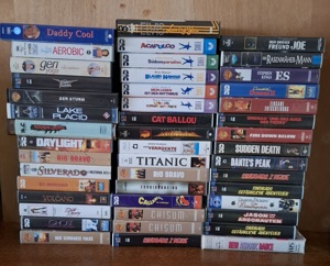 VHS Filme und Musik CD