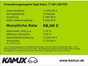 Opel Astra K 1.5D Lim Edition+LED+Navi+PDC+1.Hand Bild 5