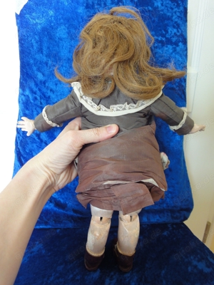Antike Puppe Bebe Jumeau geschlossener Mund Paperweightaugen petite Jumeau Bild 10