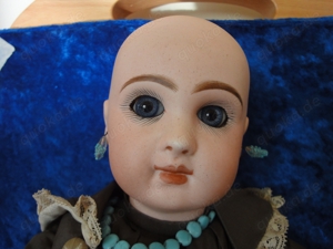 Antike Puppe Bebe Jumeau geschlossener Mund Paperweightaugen petite Jumeau Bild 7