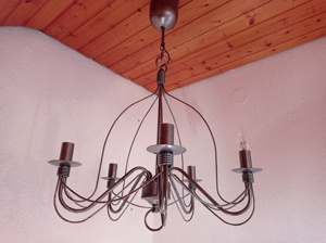 Kronleuchter Gospel Ikea, Deckenlampe,Leuchte,Lüster,silber matt