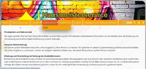 Webseite, Homepage HAUSMEISTERSERVICE inkl. Domain Bild 3