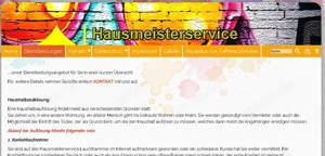 Webseite, Homepage HAUSMEISTERSERVICE inkl. Domain Bild 1