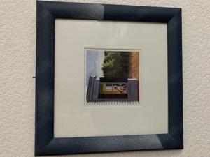 2 Bilder von Edward Hopper mit Rahmen Glas Bild 5