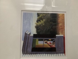 2 Bilder von Edward Hopper mit Rahmen Glas Bild 6